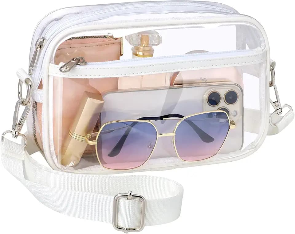 PACKISM Clear Bag for Stadium Events - Small Clear Purse Crossbody Bag