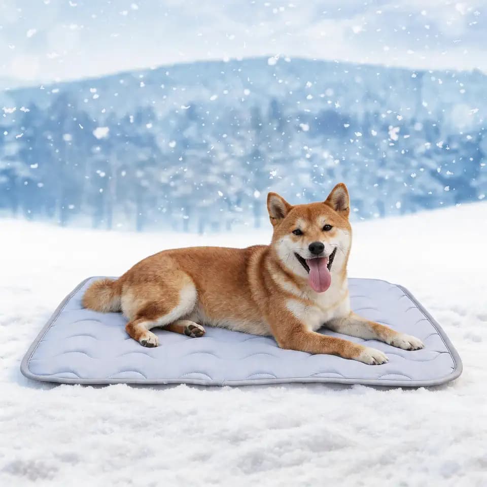 Dog Cooling Mat Non-Toxic Self Cooling Pad for Dogs Cats in Hot Summer Cool Pad Washable & Easy Clean