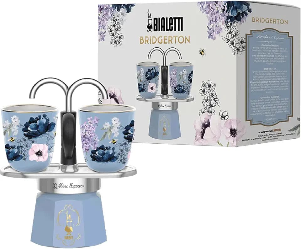 Bialetti Bridgerton Mini Express Set, 2 Keramikplatten, nicht induktionsgeeignet