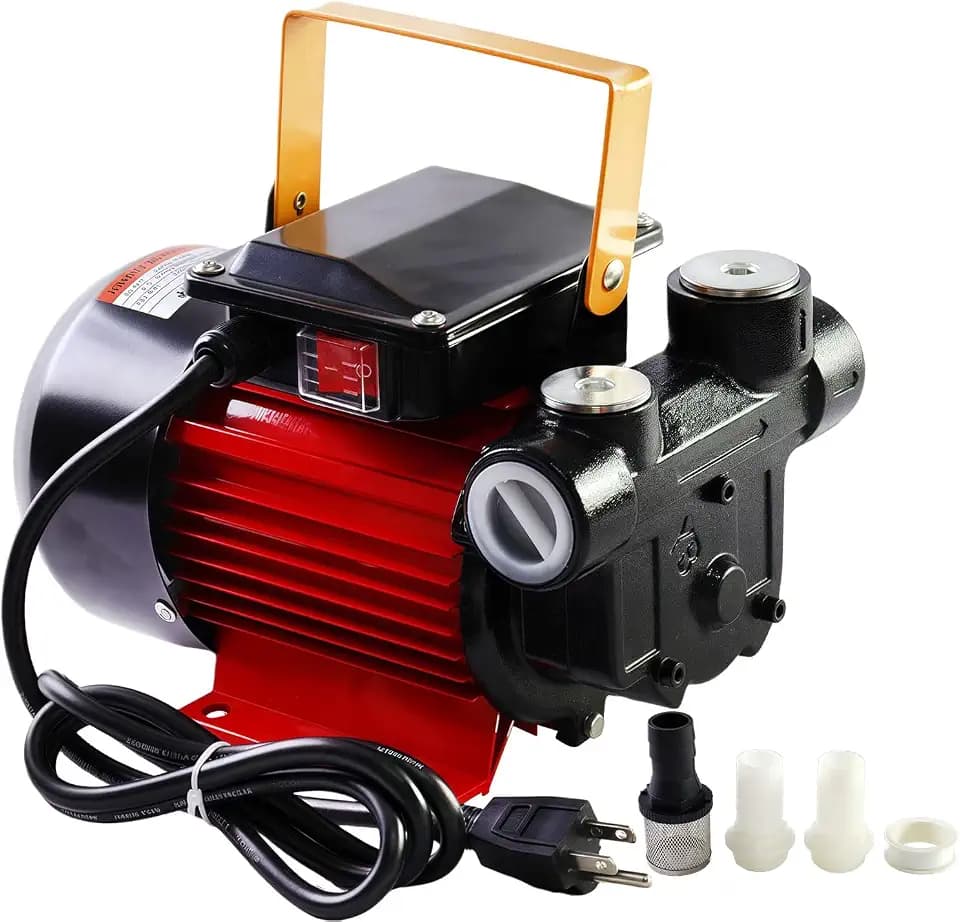 AC 110-120V 60HZ Electric Self-Priming Fuel Transfer Pump - 20GPM High Flow, Diesel Transfer Pump NPT Threads, Compatible with Diesel, Kerosene, Biodiesel,Oil