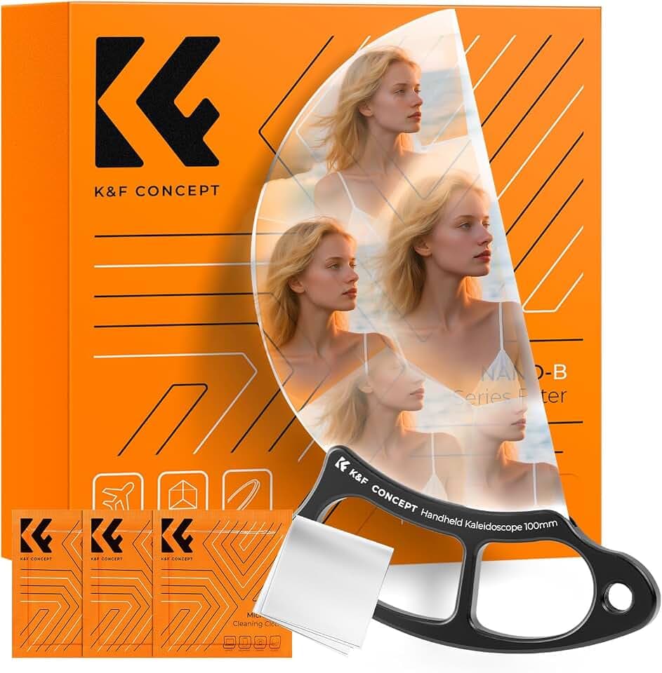 K&F CONCEPT 100mm Handheld Halbkreis Kaleidoscope Filter