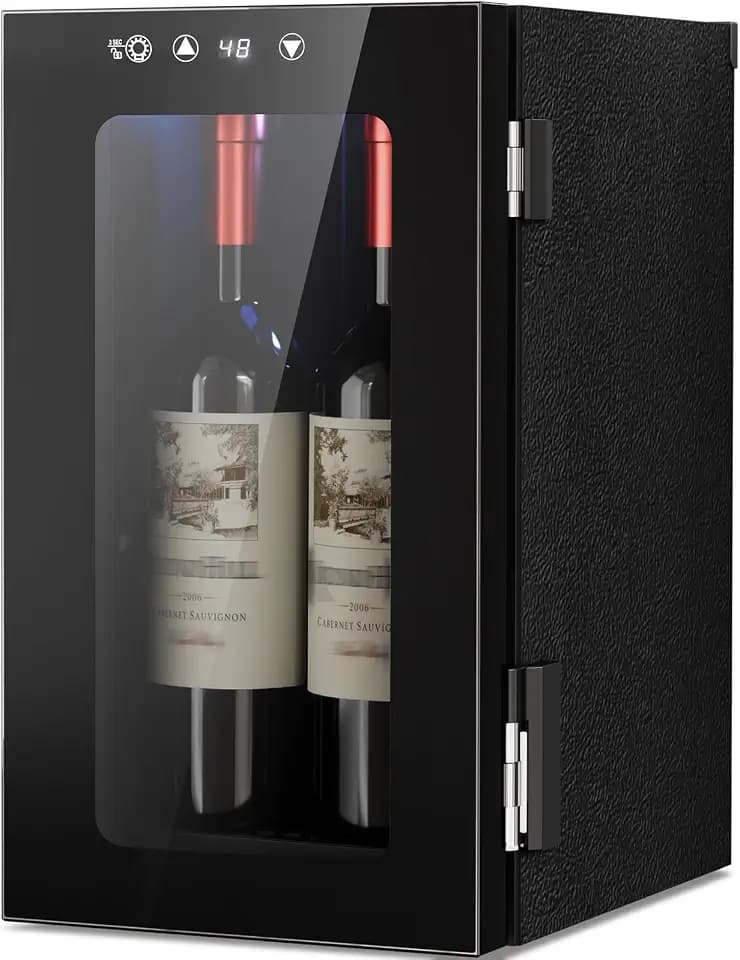Antarctic Star Wine Cooler, 0.4 Cu. Ft. Portable Mini Wine fridge