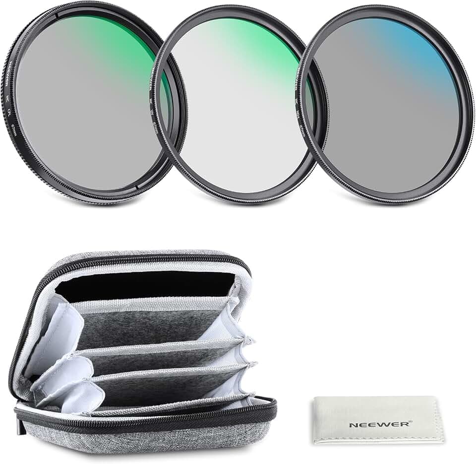 NEEWER 67mm UV CPL ND Objektiv Filter Set mit Hartschalenetui
