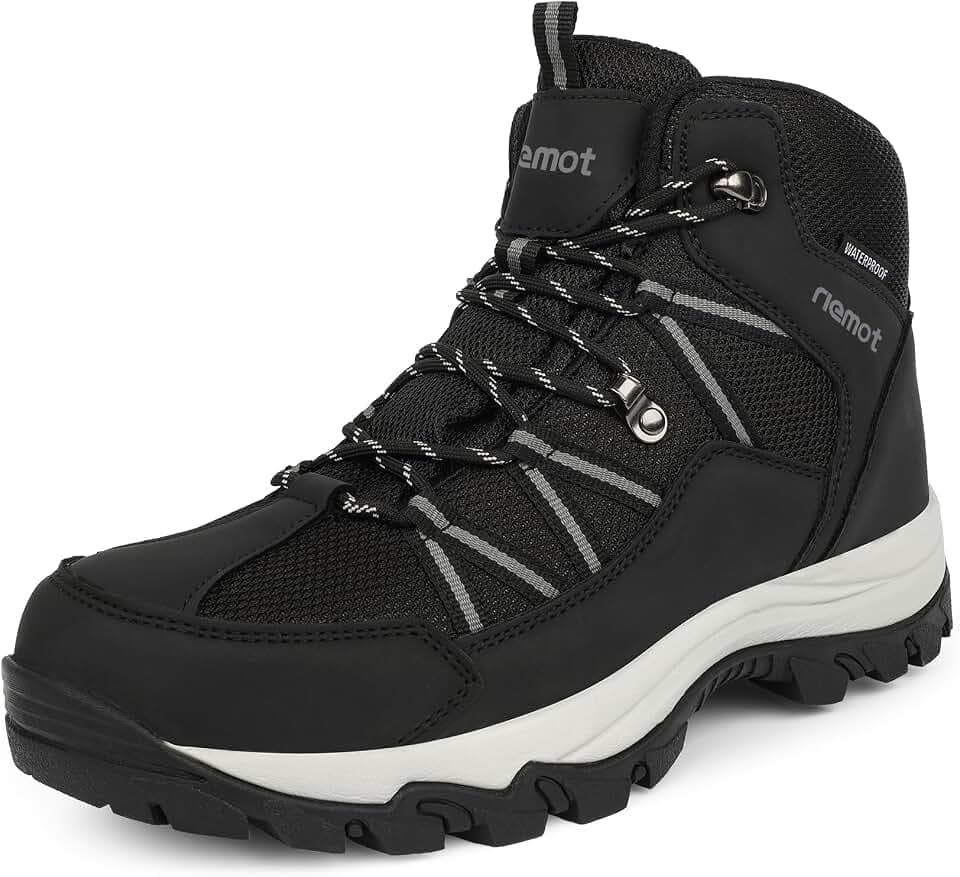 riemot Wanderschuhe Damen Trekkingschuhe rutschfeste Stiefeletten Outdoor Trekking Schuhe Hiking Boots Camping Backpacking Wanderstiefel