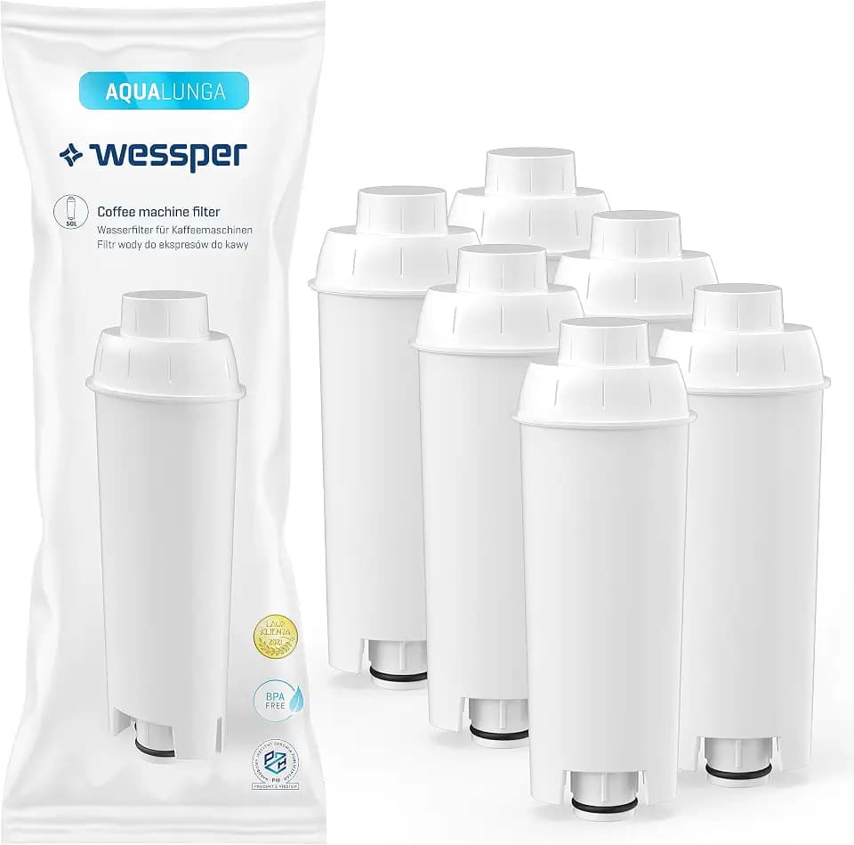 Wessper Wasserfilter, kompatibel mit DeLonghi Kaffeevollautomat 6er Pack