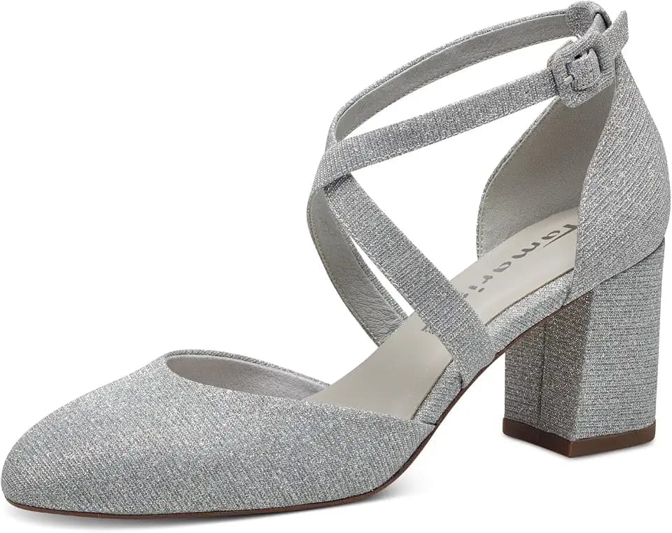 Tamaris 1-1-24414-41-001 Damen Riemchenpumps Textil schwarz