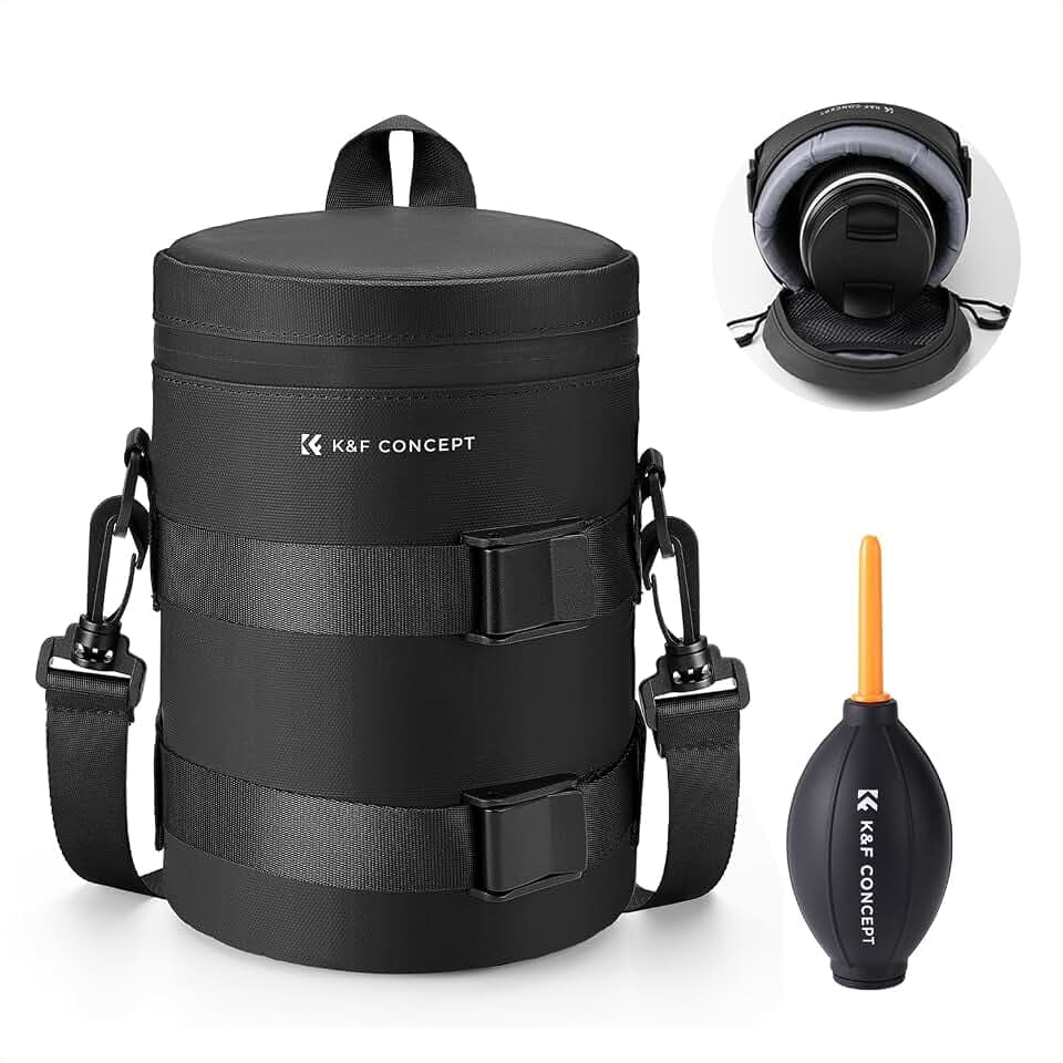 K&F CONCEPT Objektivtasche, Objektiv Tasche Kamerabeutel, L