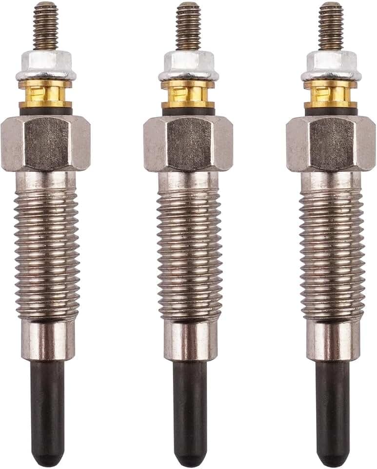 49036-0001 3Pcs Glow Plugs Compatible with 2009 2010 2011 2012 2013 Kawasaki Mule 4010 Diesel Trans 4X4 Side by Side