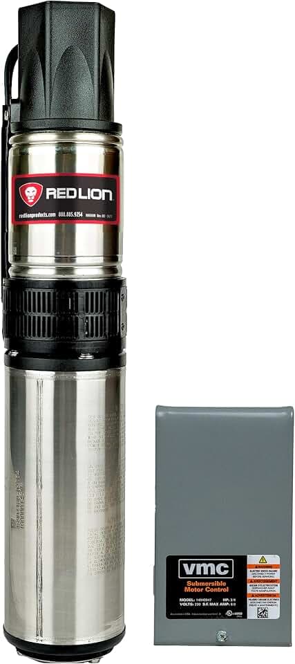 Red Lion RL12G05-3W2V Submersible Well Pump, 1/2 HP, 3-Wire, 230V, 12 GPM