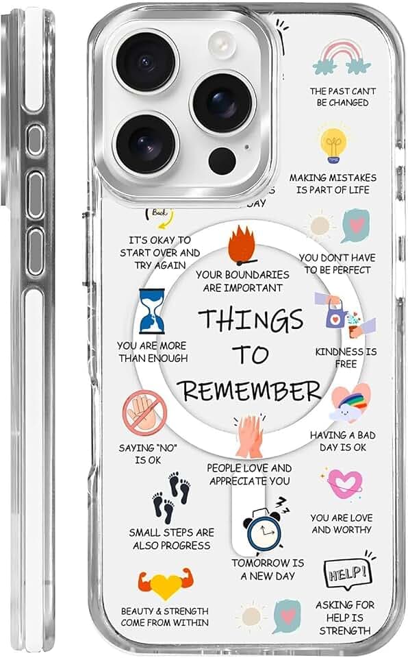 for iPhone 14 Pro Max Case [Compatible with Magsafe],Girls Women Clear Magnetic Case Silicone Shockproof Protective Cover with Pattern Label Memorandum