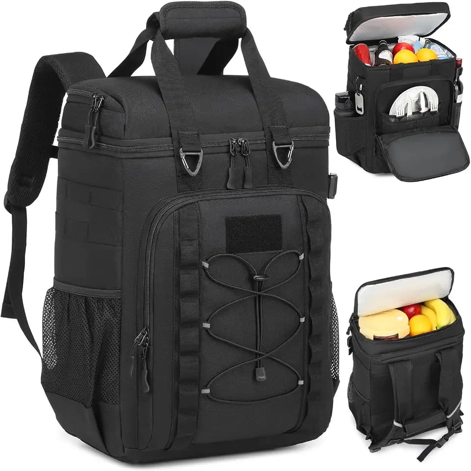 Kühlrucksack 42 Dosen große Kühltasche Rucksack Taktische Thermorucksack