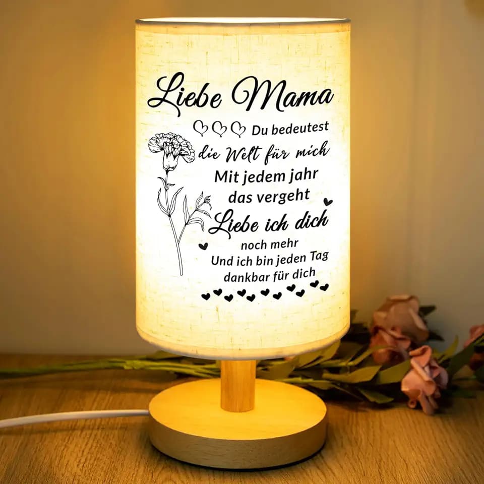 PRSTENLY Geschenke für Mama, Geburtstagsgeschenke für Mama Tischlampe