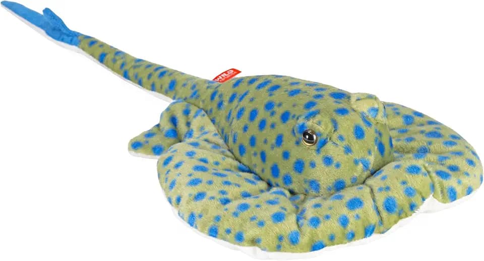 Wild Republic Blue Spotted Ray Plush, Stuffed Animal, Plush Toy, Gifts for Kids, Cuddlekins 20 inches