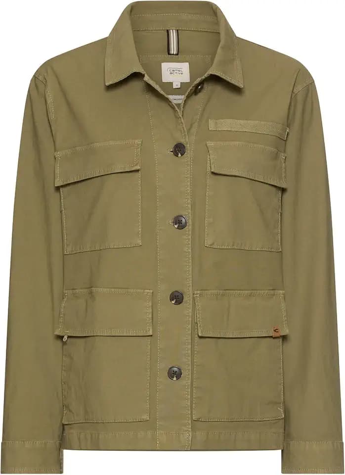camel active Damen Blazer aus Baumwollmix