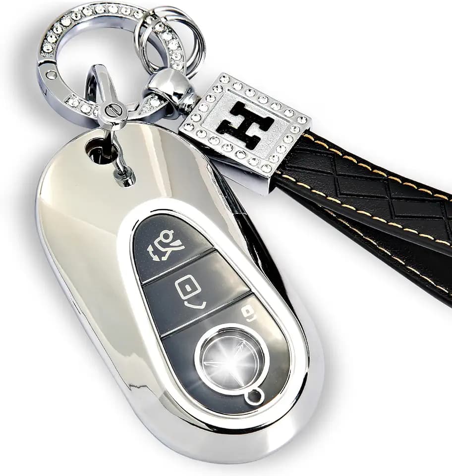 for Mercedes Benz Key Fob Cover Keychain Accessories TPU Case