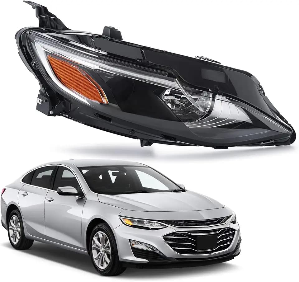 Compatible With 2019‑2025 Chevy Malibu Halogen Headlight Right RH
