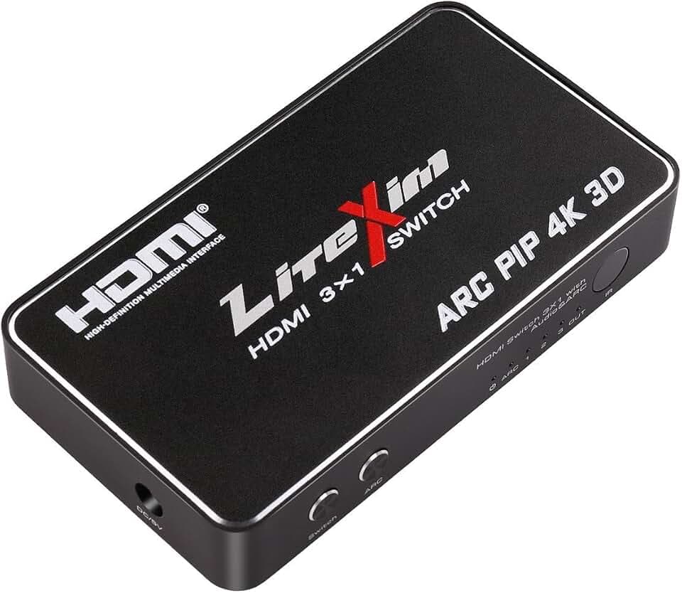 HDMI Switch Box mit IR Fernbedienung und DC adapter-support Ultra HD 4 Kx2 K @ 60Hz und 3D konform
