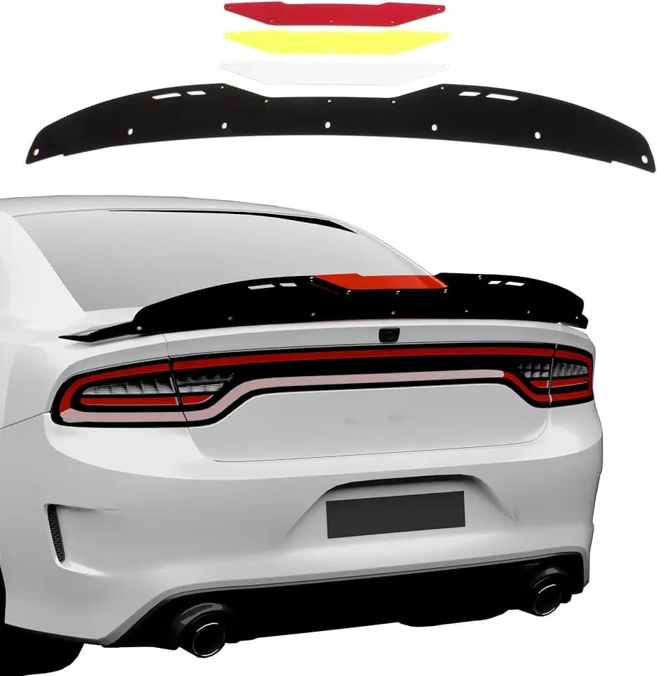 Design for 2015-2023 Charger SRT Rear Trunk Spoiler Overlap Wickerbill V2 (Only Wickerbill V2) Exterior Accessories