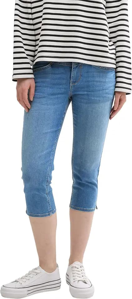 Tom Tailor Damen Kate Slim Capri Jeans