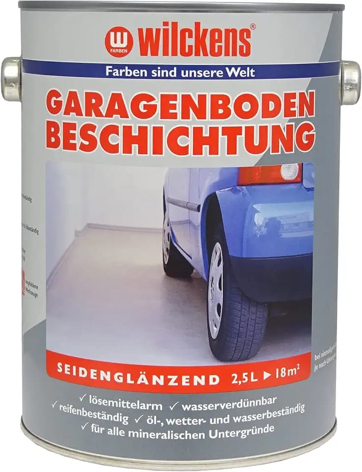 Wilckens Garagenboden-Beschichtung, 2,5 l, RAL 7032 Kieselgrau