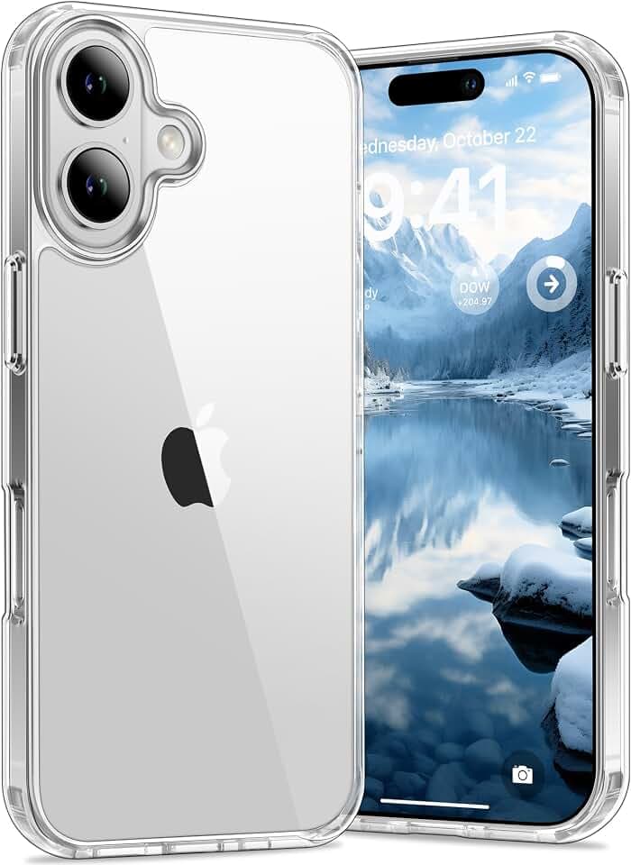 Vakoo Clear Case for iPhone 17, Anti-Yellowing, Transparent