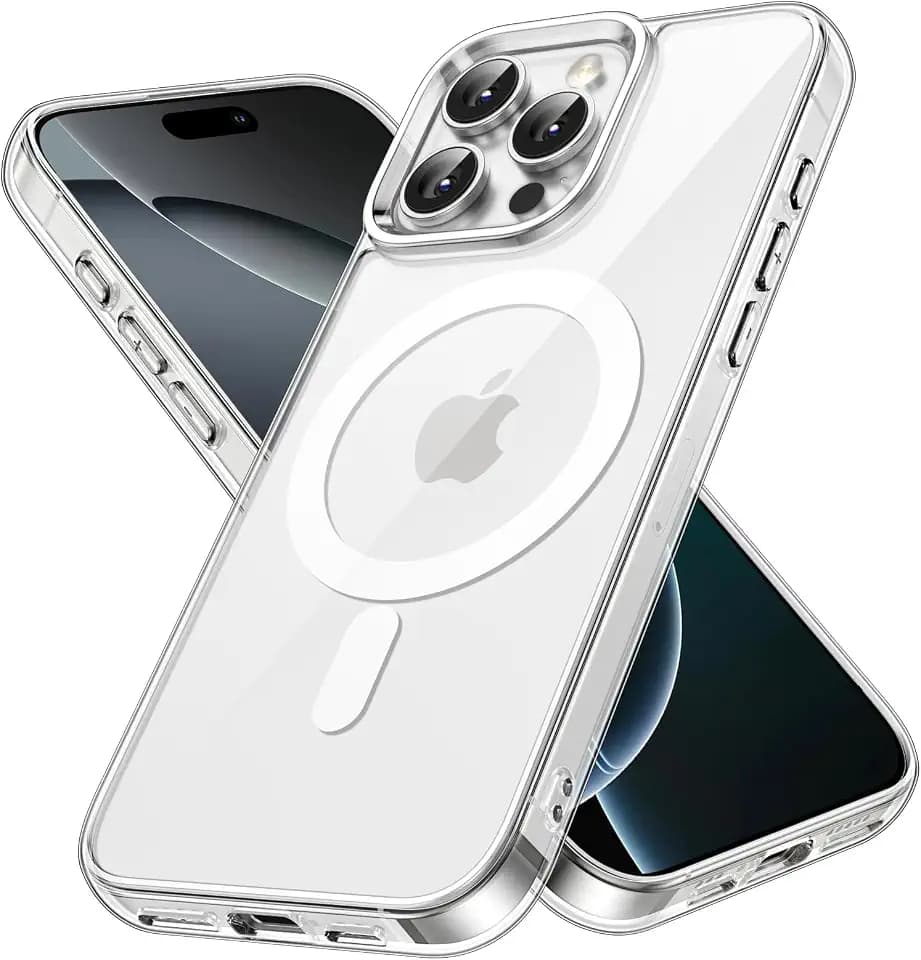 JETech Magnetic Case for iPhone 16 Pro, Clear