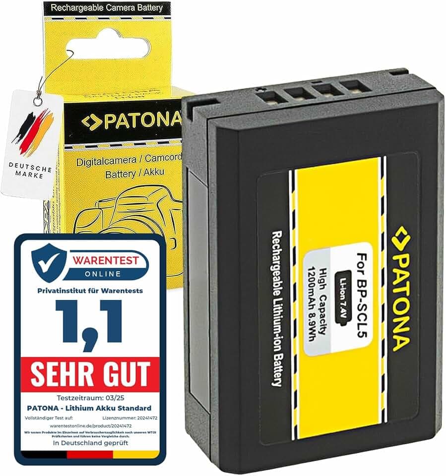 PATONA Akku Ersatz für Leica BP-SCL5 24003 M10 Battery 1200mAh 7.4V Li-Ion