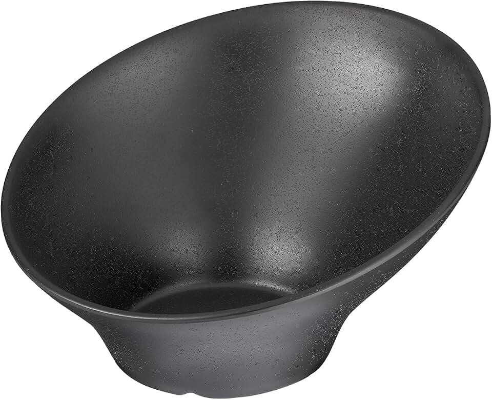 APS 84355 Schale ZEN, Ø 22,5 cm, Höhe 12,5 cm, 0,8 Liter, Melamin, schwarz, Steinoptik