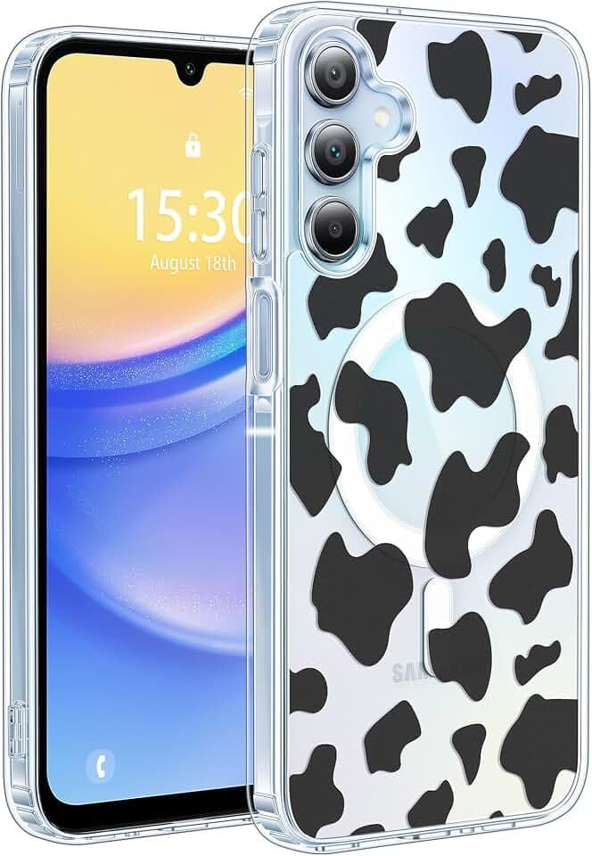 for Samsung Galaxy A15 Case, 99.9% Anti-Yellowing Slim Clear Cover