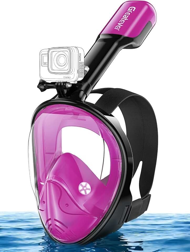 Greatever G1 Full Face Snorkel Mask Snorkeling Gear for Adults Anit-Leak