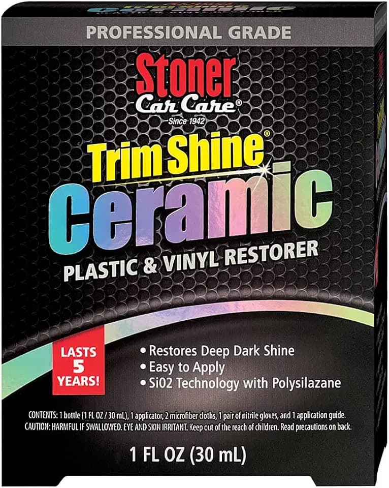 Stoner Car Care Trim Shine Ceramic Plastic & Vinyl Restorer Kit, 1 fl oz