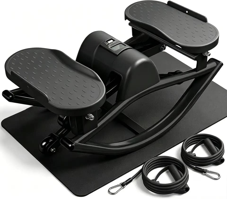 Rock Stepper Side to Side, Rocking Stepper with Lateral Motion, Compact Side Stepper for Home & Apartment, Low Impact Workout Machine
