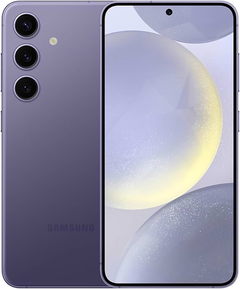 Samsung Galaxy S24 Cell Phone, 128GB AI Smartphone, Unlocked Android, 50MP Camera, Fast Processor, Long Battery Life, AMOLED Display, US Version, 2024, Cobalt Violet