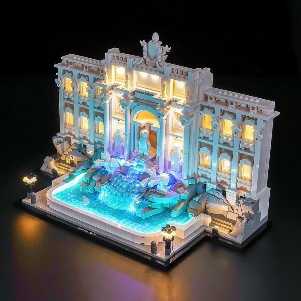 BrickBling LED Lighting Only, Compatible with Lego Trevi Fountain