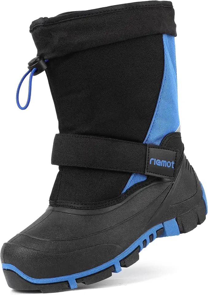 riemot Schneestiefel Jungen Mädchen Warm Gefüttert Winterstiefel Kinder Winterschuhe Wasserdicht Kinderstiefel Outdoor Rutschfest Winter Stiefel Snowboots