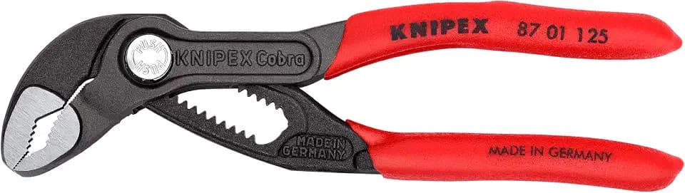 KNIPEX 87 01 125, 5 in. Cobra® Water Pump Pliers, Capacity 1-1/16 in.
