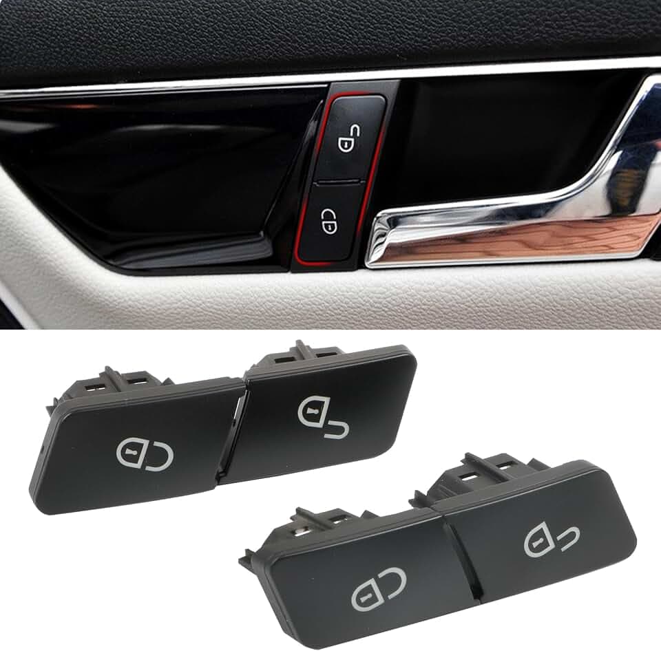 Jaronx Compatible with Mercedes Benz Door Lock Button Door Lock Switch