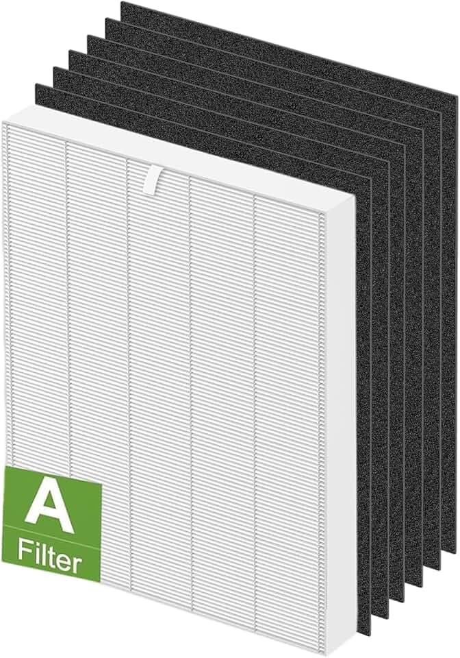 115115 Ersatzfilter Passend für WINIX ZERO & 5300-2 Luftreiniger H13 Ersatz HEPA Filter A Aktivkohlefilter Vorfilter gegen Pollen Staub Tierhaare & Rauch (1 HEPA-Filter + 6 Aktivkohlefilter)