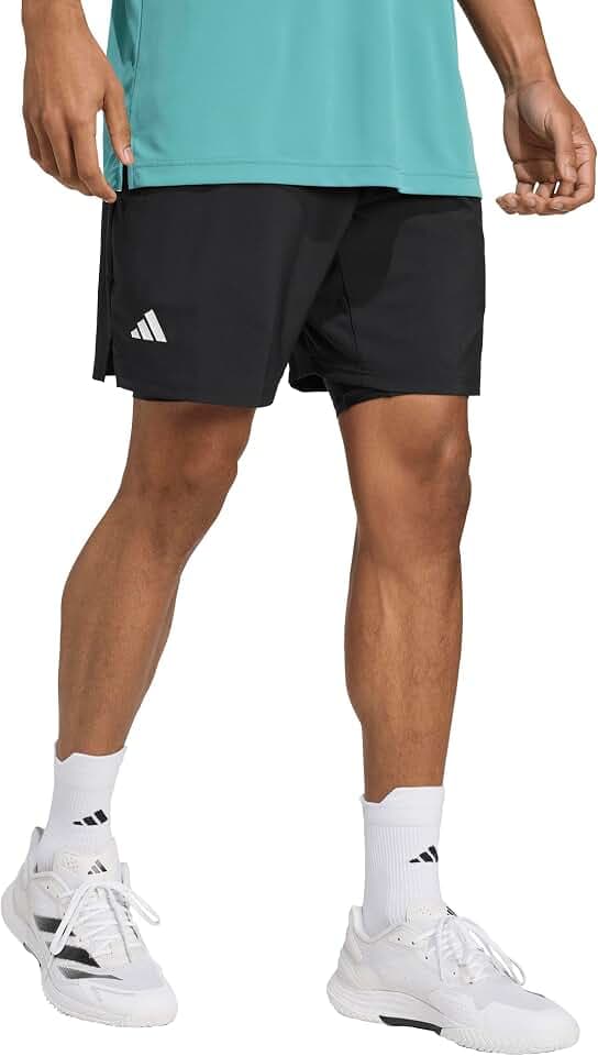 adidas Mens Club Climacool 2-in-1 Shorts Tennis Casual Bottoms Casual - White