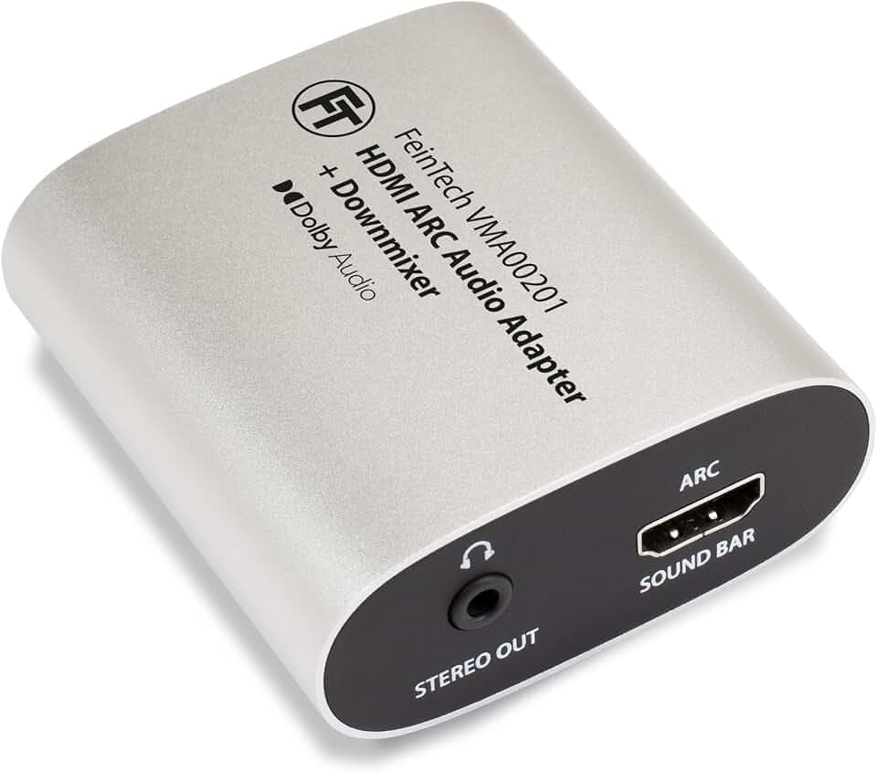 FeinTech VMA00201 HDMI-ARC Audio TV Adapter Soundbar + Kopfhörer/Hörgerät