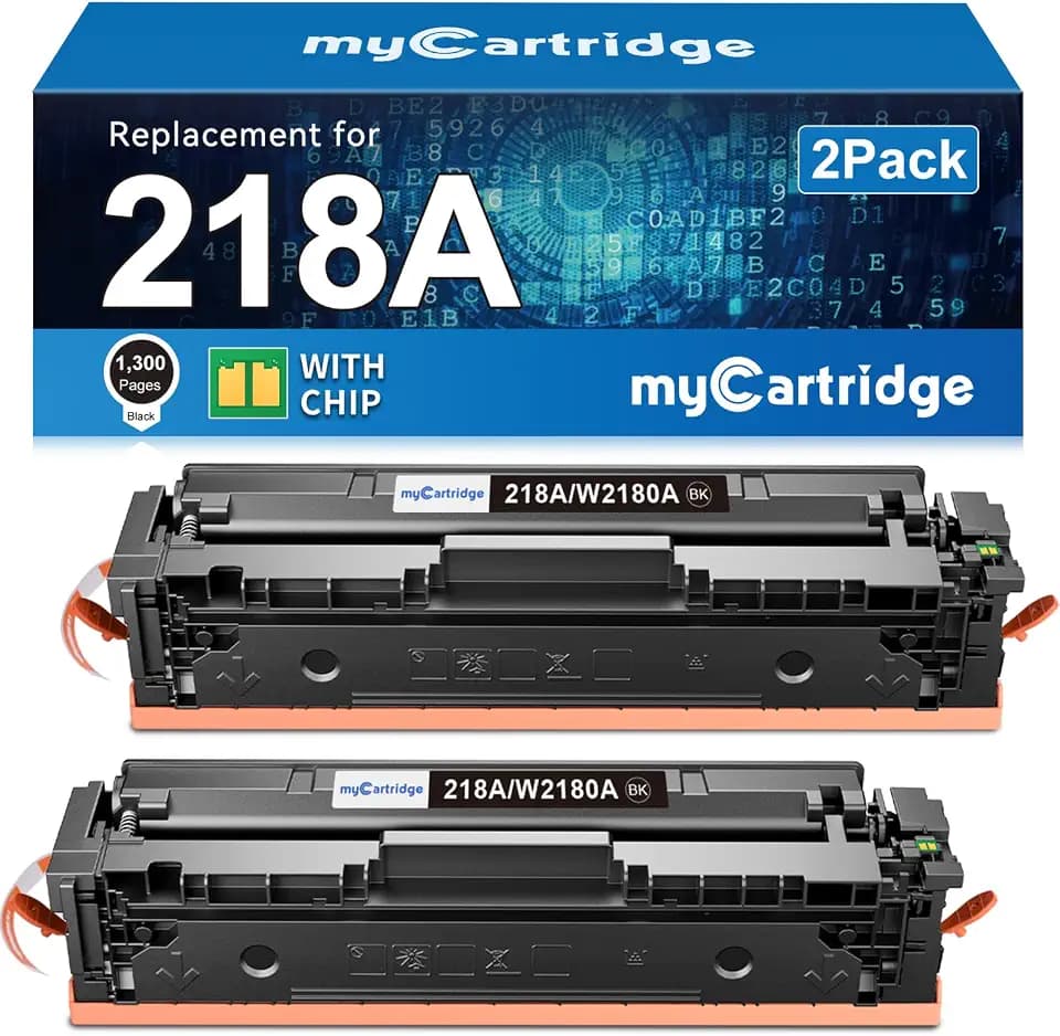 218A Black Toner Cartridges 2 Pack for HP 218A 218X 3301fdw 3301sdw 3201dw