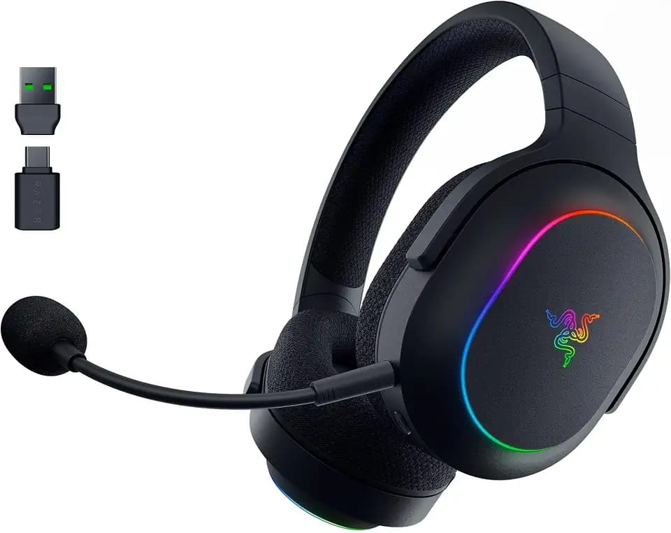 Razer Barracuda X Chroma Wireless Gaming Headset, 2.4 Ghz, Black