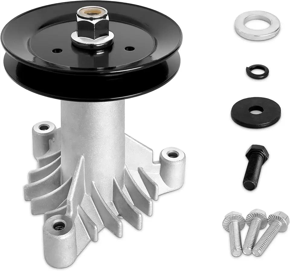 130794 Spindle 153535 Pulley Compatible with Craftsman Mower - Spindle Assembly with Pulley Compatible with Craftsman LT1000 LT2000 DYT4000 42" Deck Tractor, HU, Pou LAN Pro Riding Mower