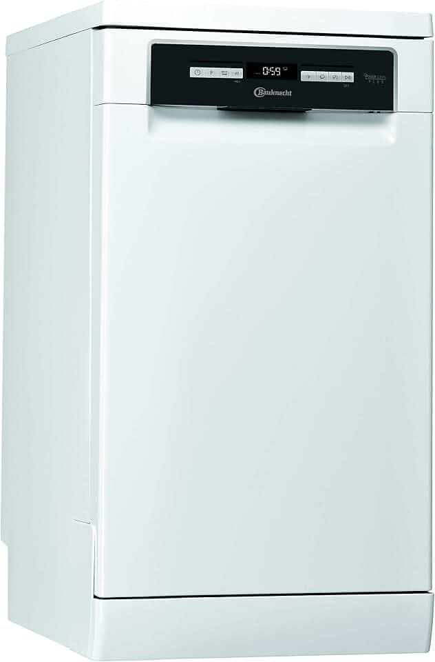 Bauknecht BSFO 3O23 PF Freistehender Geschirrspüler 45 cm Breite/PowerClean/ExtraDry/Vollwasserschutz/Sensor-Programm/Besteckschublade/Kindersicherung