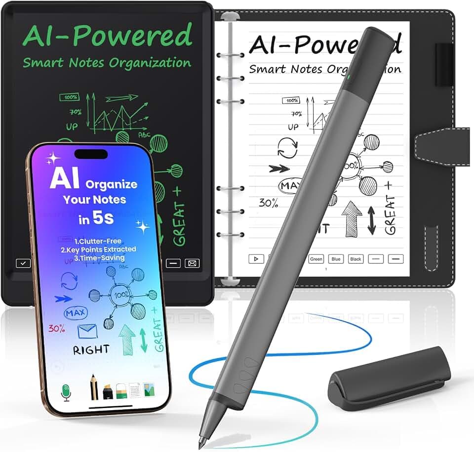 NEWYES SyncPen 4 AI Smart Pen with Digital Notebook Notepad LCD Writing Tablet AI Summarize Mindmap
