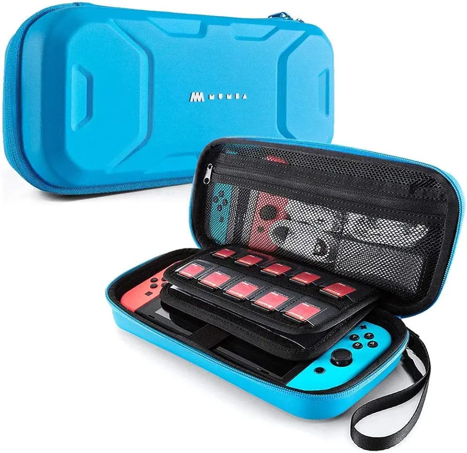 Mumba Carrying Case for Nintendo Switch 1/OLED/Lite,Standard Version, Blue