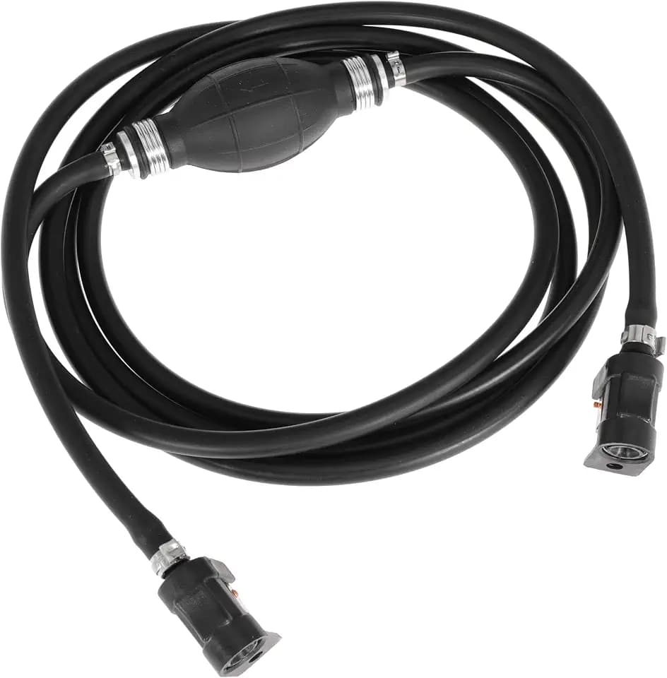6mm (1/4") Boat Fuel Line Kit Fuel Line Assembly with Primer Bulb & Connector 10FT Marine Boat Motor Outboard Fuel Gas Line Hose for RVs, Tractors, and Caravans