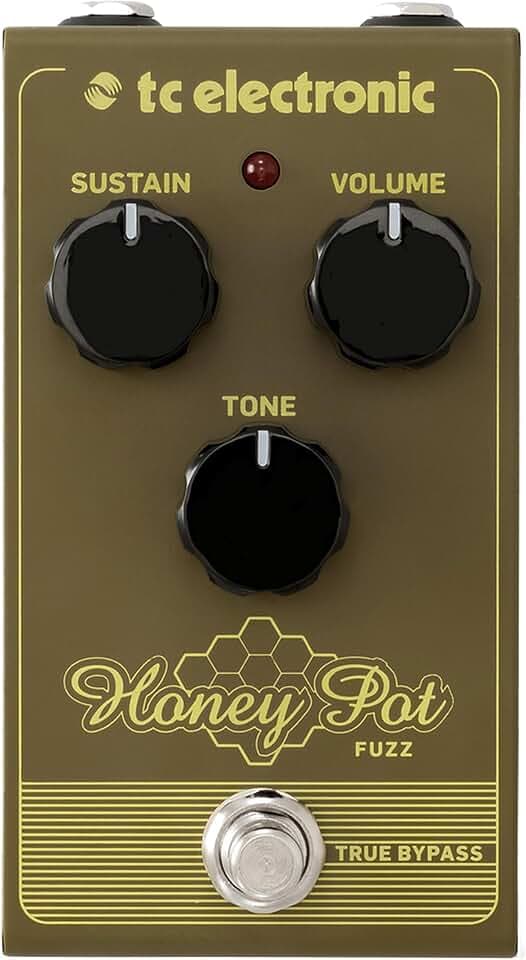 TC Electronic HONEY POT FUZZ Fuzz-Pedal im Vintage-Stil mit massiver Klangwand und kilometerlangem Sustain