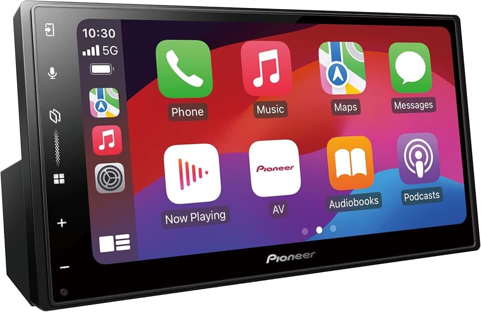 Pioneer SPH-DA77DAB-AN 2DIN Mediacenter, kapazitives 6,8" Touchpanel, mit Wi-Fi, Bluetooth, Apple CarPlay, Android Auto und DAB+, 13-Band-Grafikequalizer, inkl. DAB-Antenne