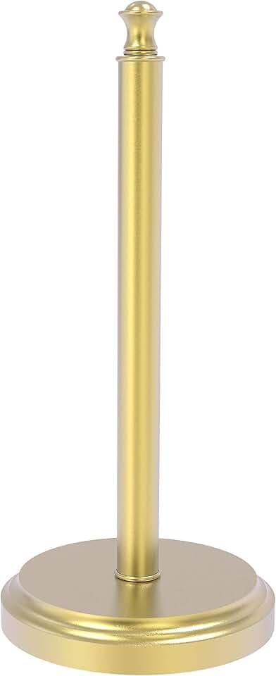 Allied Brass CL-55-SBR Carolina Collection Counter Top Paper Towel Stand, Satin Brass